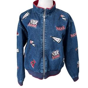 Alabama Collegiate Denim Bomber Jacket - Blue